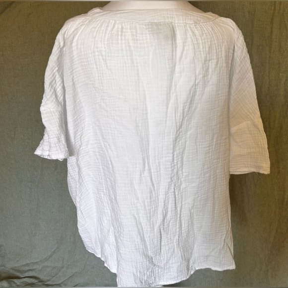Joie 100% cotton tee muslin airy summer top - Picture 5 of 10